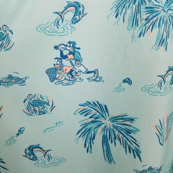 Columbia CSC Disney PFG Super Slack Tide Shirt Women's Aqua Blue Size XXL - Picture 9 of 12